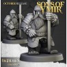 Dwarf Pikemen Unit x7 + 3 cmd - Bigusson - Druk 3d - Highlands Miniatures