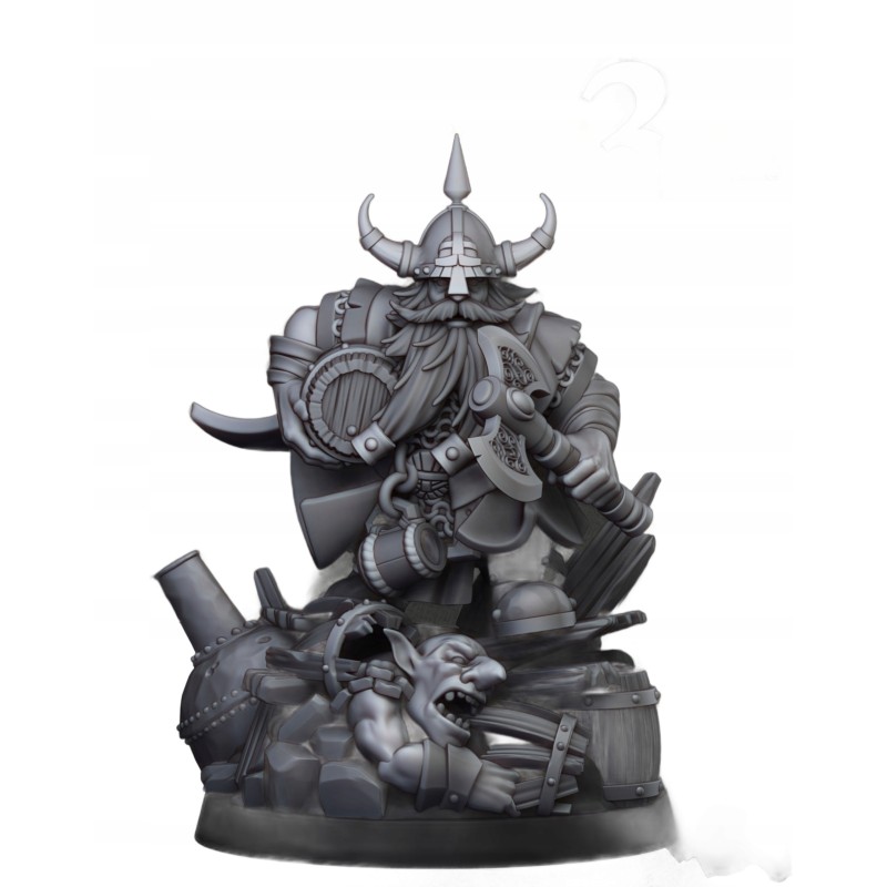 Dwarf Brewmaster - Druk 3d - Highlands Miniatures