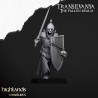 Skeletal Guard with hand weapons and shields x7 + CMD-Highlands Miniatures