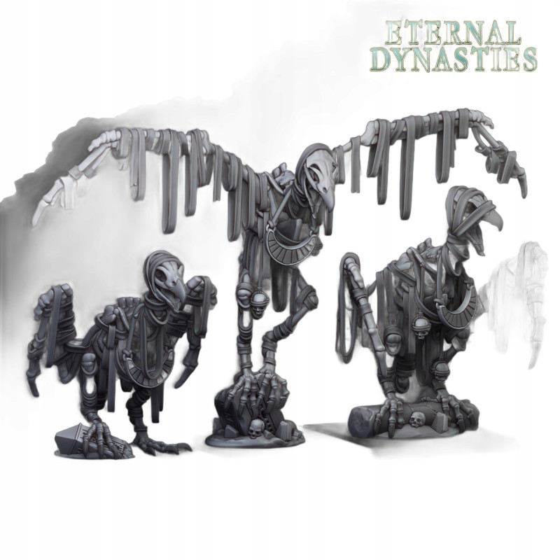 Sand Vultures x3 - Bigusson - Highlands Miniatures
