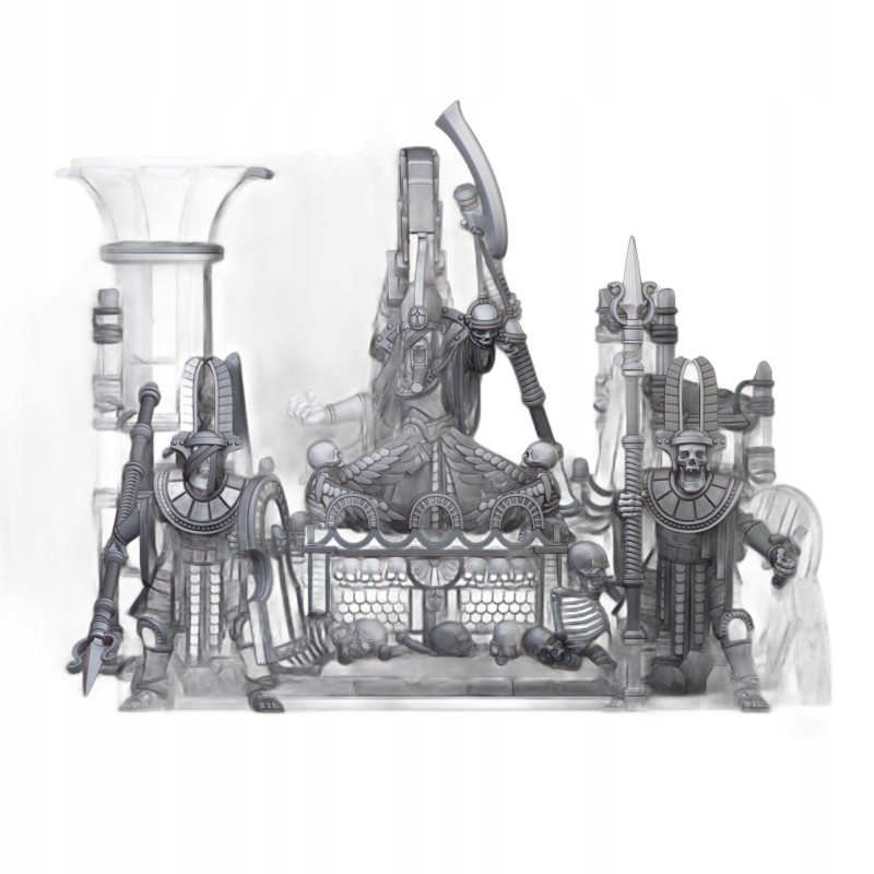 Pharaoh Funeral Ship - Bigusson - Druk 3d - Highlands Miniatures