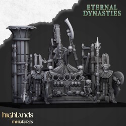 Pharaoh Funeral Ship - Bigusson - Druk 3d - Highlands Miniatures