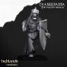 Skeletal Guard with hand weapons and shields x7 + CMD-Highlands Miniatures