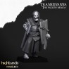 Skeletal Guard with hand weapons and shields x7 + CMD-Highlands Miniatures