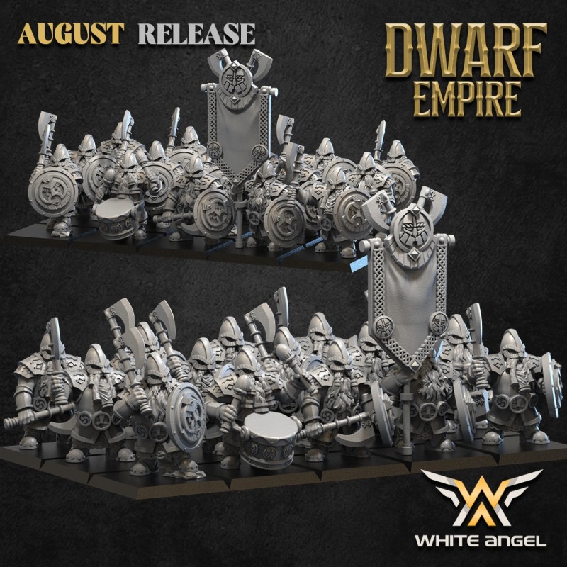 IRON WARRIOR - DWARF EMPIRE x 10 - Bigusson - Druk 3D IRON WARRIOR - DWARF EMPIRE x 10 - Bigusson - Druk 3D