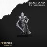 Skeletal Guard with hand weapons and shields x7 + CMD-Highlands Miniatures