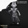 Skeletal Guard with hand weapons and shields x7 + CMD-Highlands Miniatures
