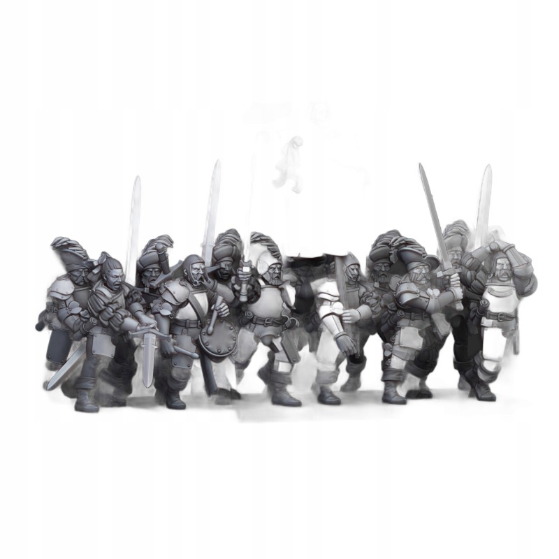 Sunland Landsknechts x 10 - Druk 3d - Highlands Miniatures