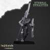 Ancient Guard with Halberds x 7 + cmd - Druk 3d - Highlands Miniatures