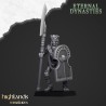 Ancient Guard with Halberds x 7 + cmd - Druk 3d - Highlands Miniatures