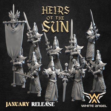 High Warrior of the Sun x7 + cmd - Bigusson - Druk 3D - White Angels