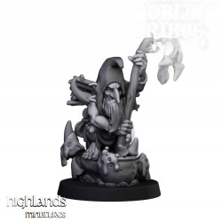 Swamp Goblin Shaman - Druk 3d- Highlands Miniatures