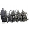 Dwarfs Miners Unit x7 + command - Bigusson - Druk 3d- Highlands Miniatures