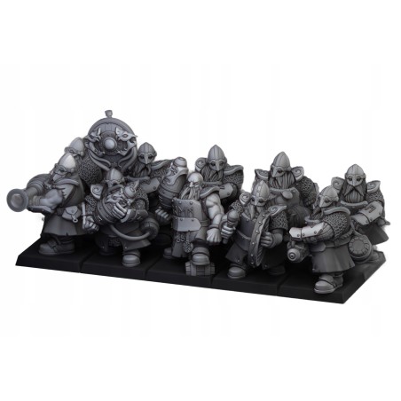 Dwarf Firespitters x7 + command - Bigusson - Druk 3d- Highlands Miniatures