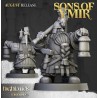 Dwarfs Miners Unit x7 + command - Bigusson - Druk 3d- Highlands Miniatures