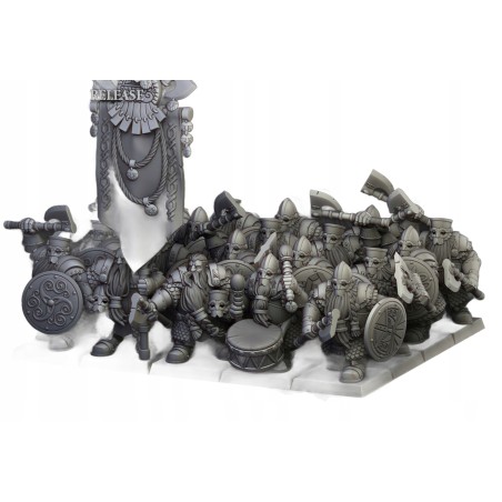 Dwarf Huscarls Unit x7 + cmd - Bigusson - Highlands Miniatures
