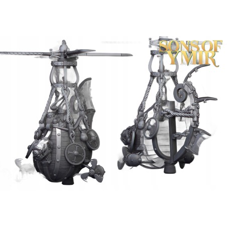 Dwarf Flying Machine - Druk 3d - Highlands Miniatures
