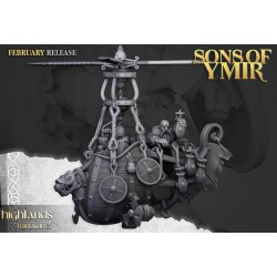 Dwarf Flying Machine - Druk 3d - Highlands Miniatures