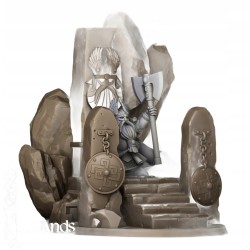 The Dwarf Lord - Bigusson - Druk 3d - Highlands Miniatures