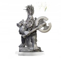 Dwarf Dragonseeker - Bigusson - Druk 3d - Highlands Miniatures