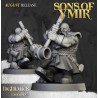 Dwarf Old Siege Engine Capatult + crew - Druk 3d - Highlands Miniatures