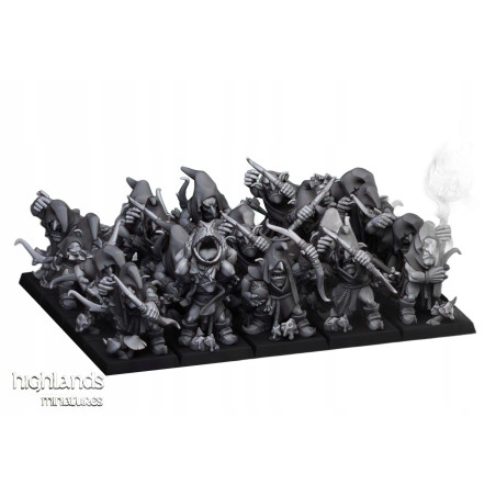Swamp Goblin with Bows x7 +cmd - Bigusson - Druk 3d - Highlands Miniatures