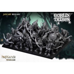 Swamp Goblin with Bows x7 +cmd - Bigusson - Druk 3d - Highlands Miniatures