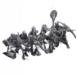 Ancient Skeletons with Bows x7 + command - Highlands Miniatures