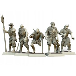 Zombie Warriors x 5 - Bigusson - Druk 3d - Highlands Miniatures