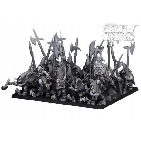 Swamp Goblin with Pikes x7 +cmd - Bigusson - Druk 3d - Highlands Miniatures