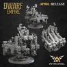 Dwarf Axe Machine + crew - Druk 3d - Highlands Miniatures