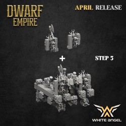 Dwarf Axe Machine + crew - Druk 3d - Highlands Miniatures