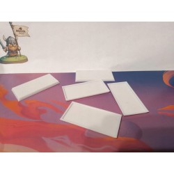 50 x 25 mm Kwadratowe podstawki x 10 - Bigusson Miniatures