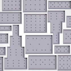 25x25 mm Movement Trays z miejscami na magnesy | 5x3 | Txarli Factory