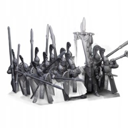 Aegean Elves Spearmen 7 + command - Bigusson - Highlands Miniatures