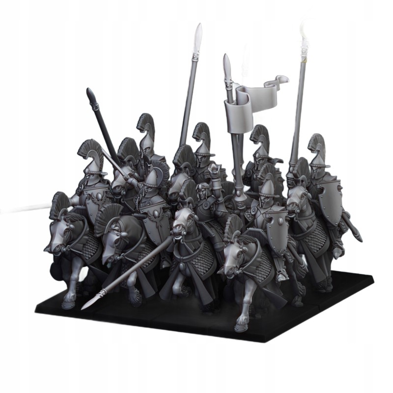 Aegean Elves Mounted Lances x5 - Bigusson - Druk 3D - Highlands Miniatures