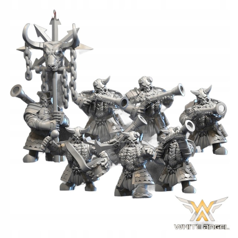 INFERNAL GUN x 10 - INFERNAL EMPIRE - Bigusson - Druk 3D - White Angels