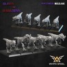 RAPTOR x 5 - Bigusson - Druk 3D - White Angels