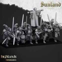 Sunland Landsknechts - x10 z grupą dowodzenia | Bigusson miniatures