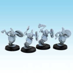 Barbarian levies x10 - Bigusson - Druk 3D -Chaos - Mom Miniatures