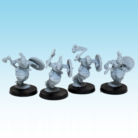 Barbarian levies x10 - Bigusson - Druk 3D -Chaos - Mom Miniatures