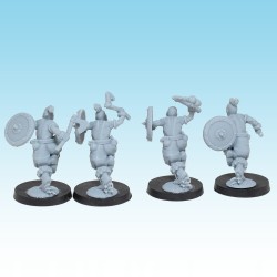 Barbarian levies x10 - Bigusson - Druk 3D -Chaos - Mom Miniatures
