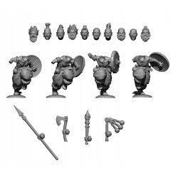 Barbarian levies x10 - Bigusson - Druk 3D -Chaos - Mom Miniatures
