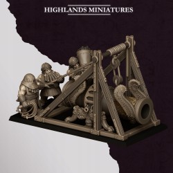 Sons of Marduk Cannon | Highlands Miniatures | Chaos Dwarfs