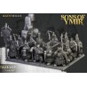 Dwarfs Miners Unit x7 + command - Bigusson - Druk 3d- Highlands Miniatures