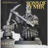 Dwarfs Miners Unit x7 + command - Bigusson - Druk 3d- Highlands Miniatures