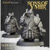 Dwarfs Miners Unit x7 + command - Bigusson - Druk 3d- Highlands Miniatures