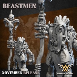 Beast Great Shaman | Bigusson| White Angel Miniatures | BEASTMEN