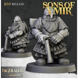 Dwarfs Marksmens x7 + command - Bigusson - Druk 3d- Highlands Miniatures
