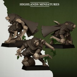 Sewer Vermin Assassins - Druk 3d - Highlands Miniatures